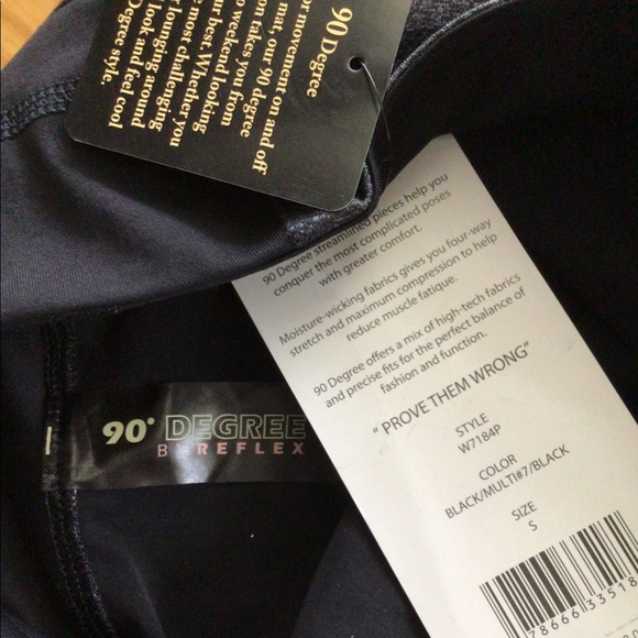 90 Degree by Reflex Reversible Yoga PantsSZ Sm NWT - Picture 5 of 5